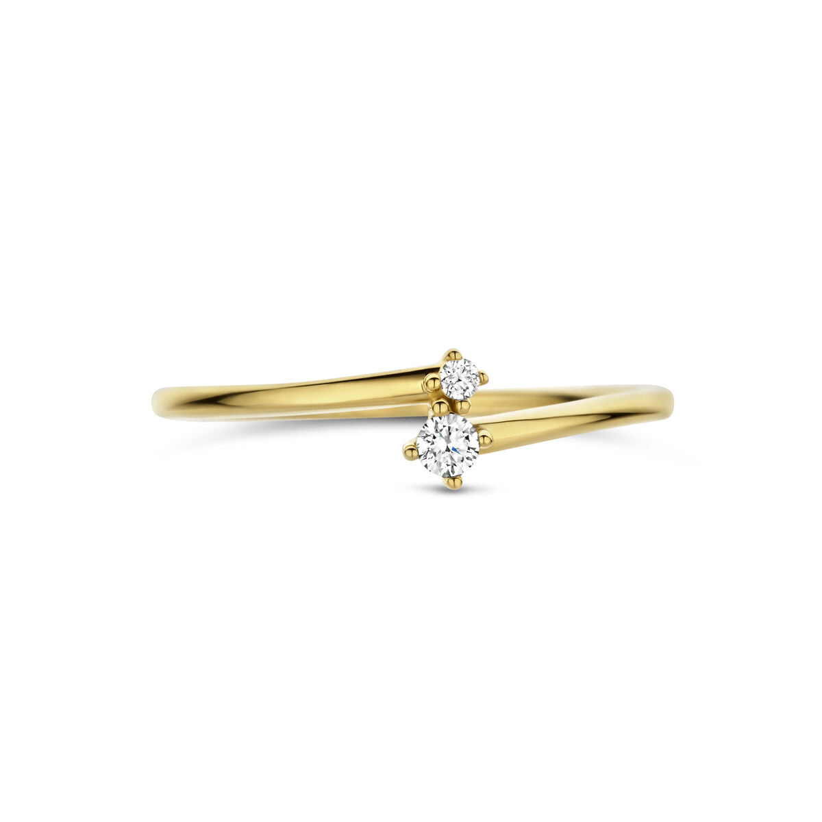 Fantasy Collection Ring diamant 0.06ct h si 14K geelgoud