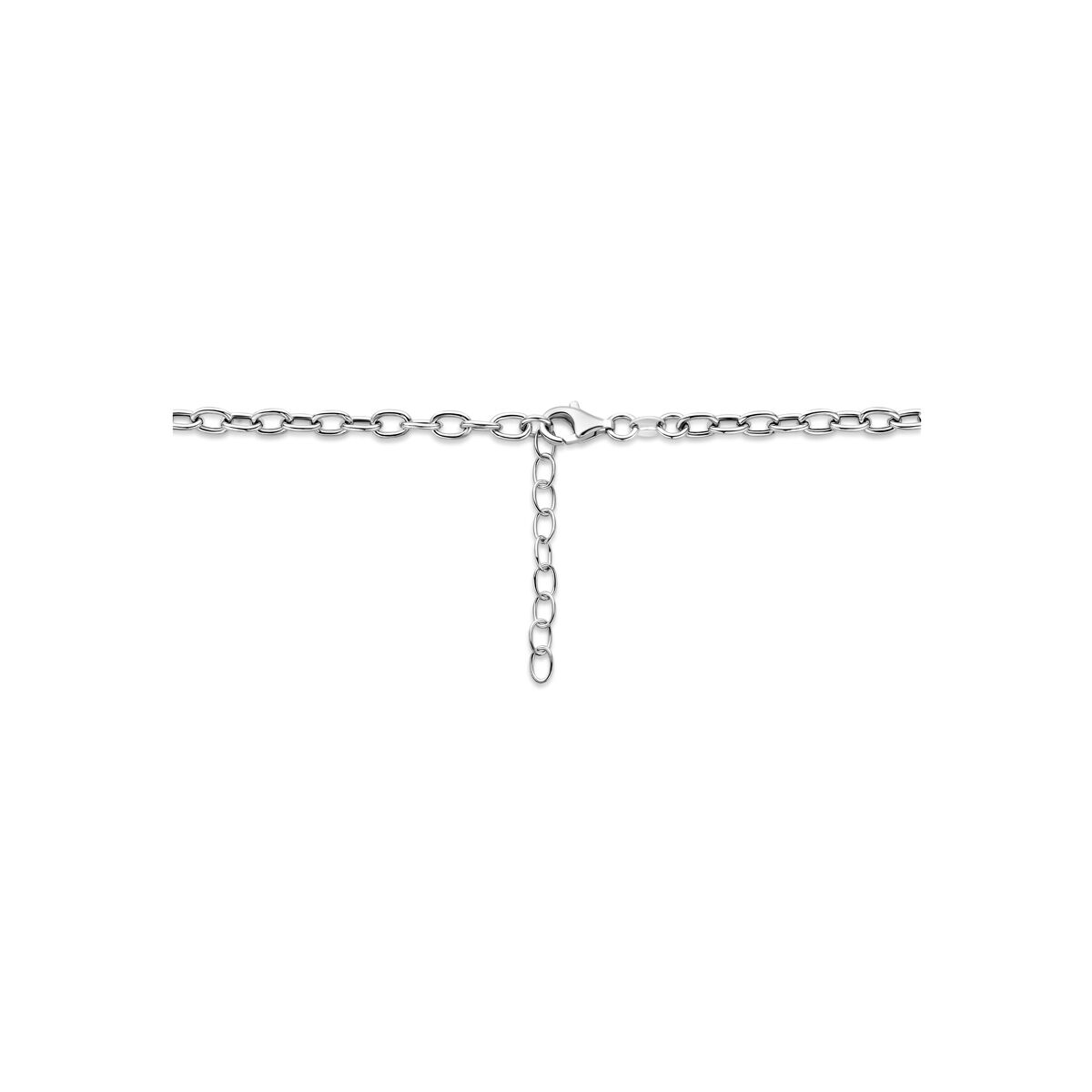 Fantasy Collection Collier koffieboon 4,3 mm 41 + 4 cm zilver
