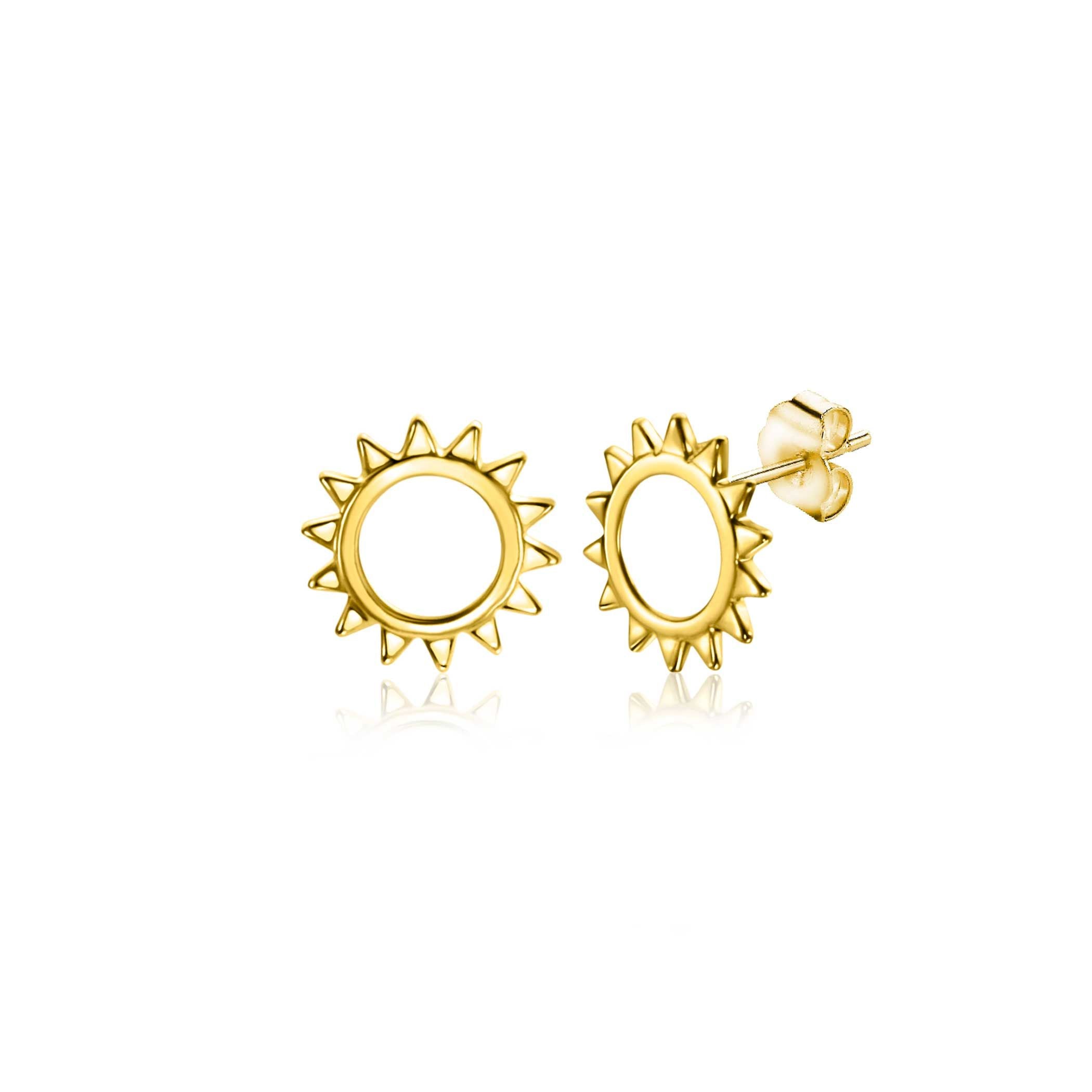 ZINZI 14K Gouden Oorknoppen ZGO401 oorbellen