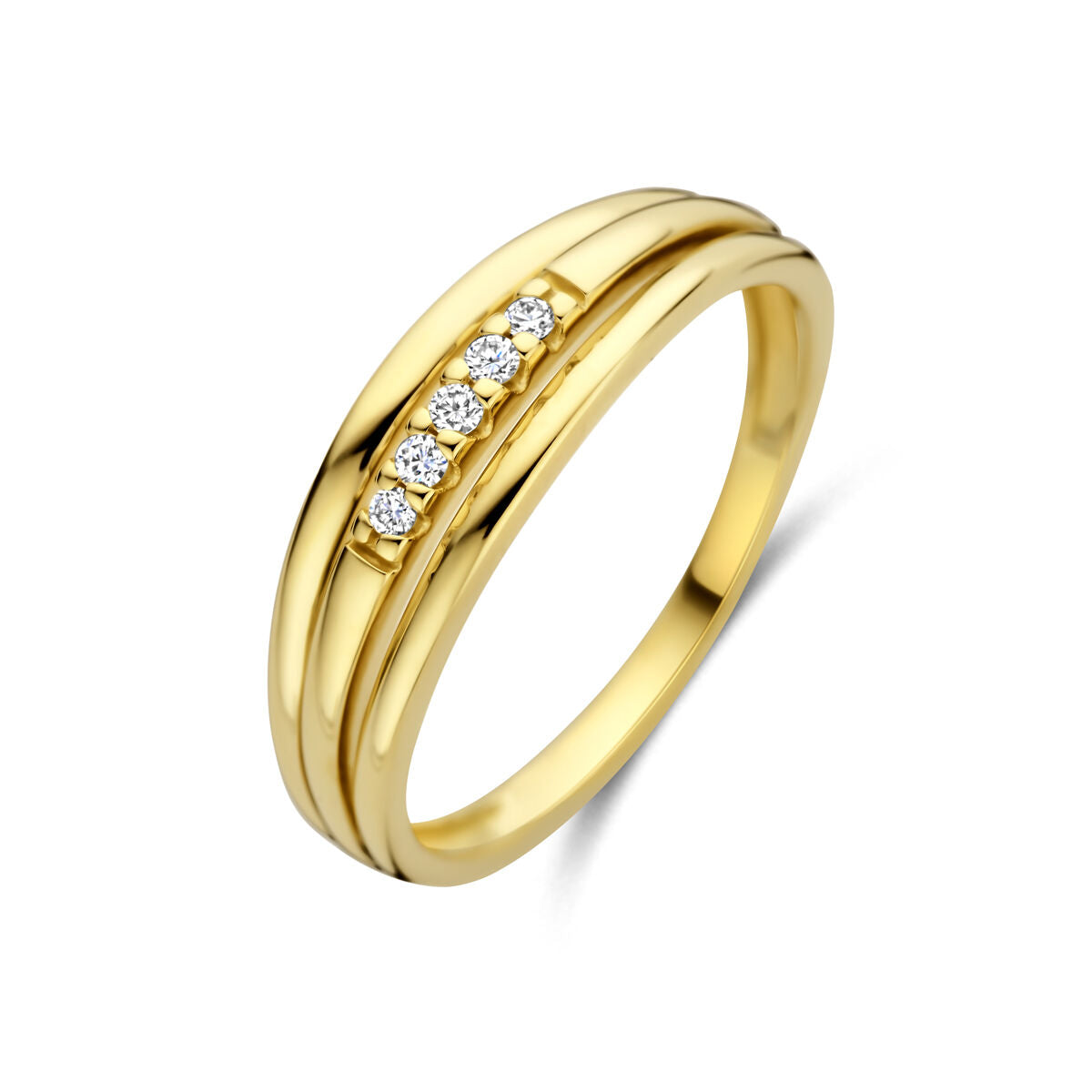 Fantasy Collection Ring diamant 0.05ct h si 14K geelgoud