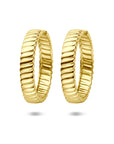 Zilveren vergulde geel klapoorringen 40 mm 1 micron - 2104092