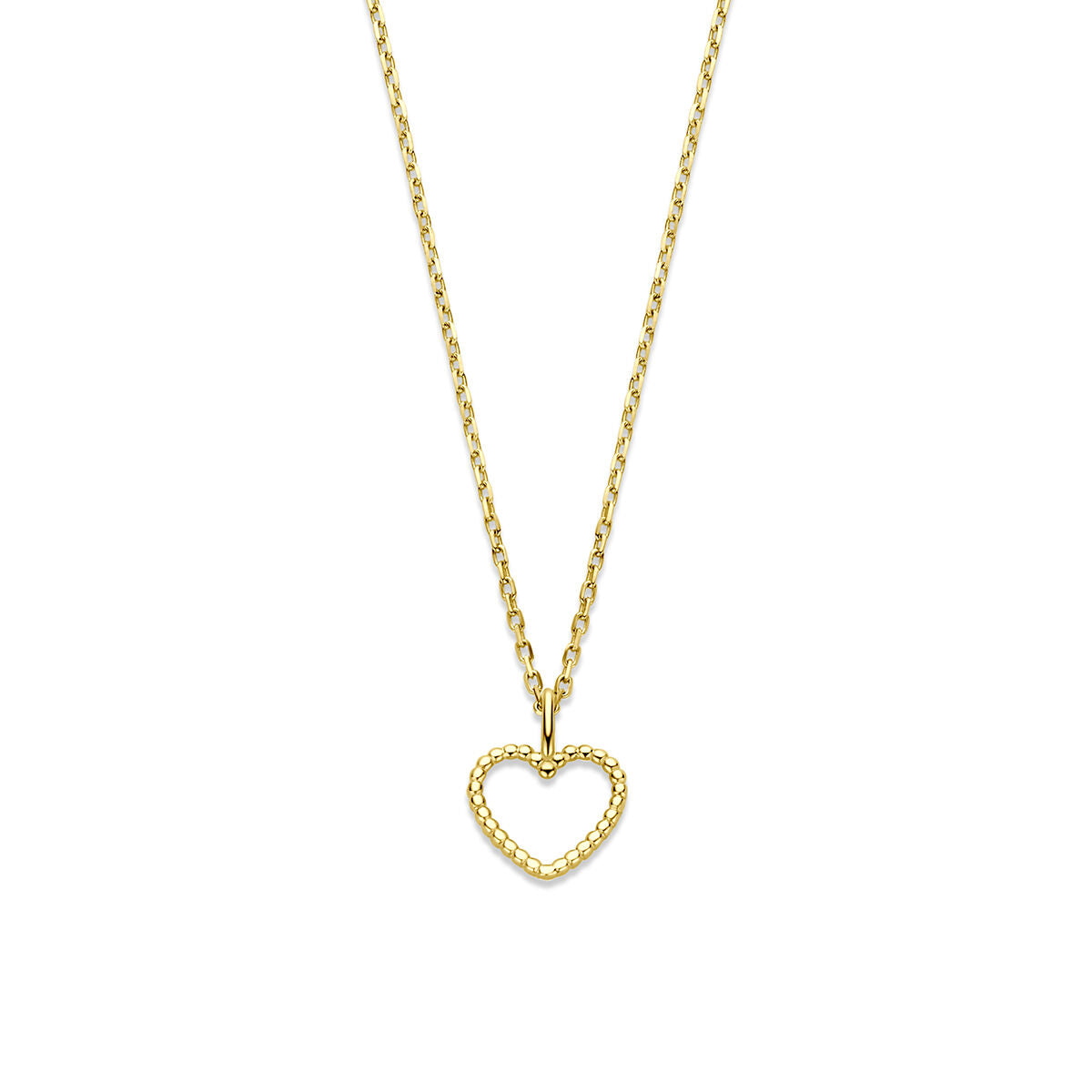 Fantasy Collection Collier hartje 40 - 42 - 44 cm 14K geelgoud