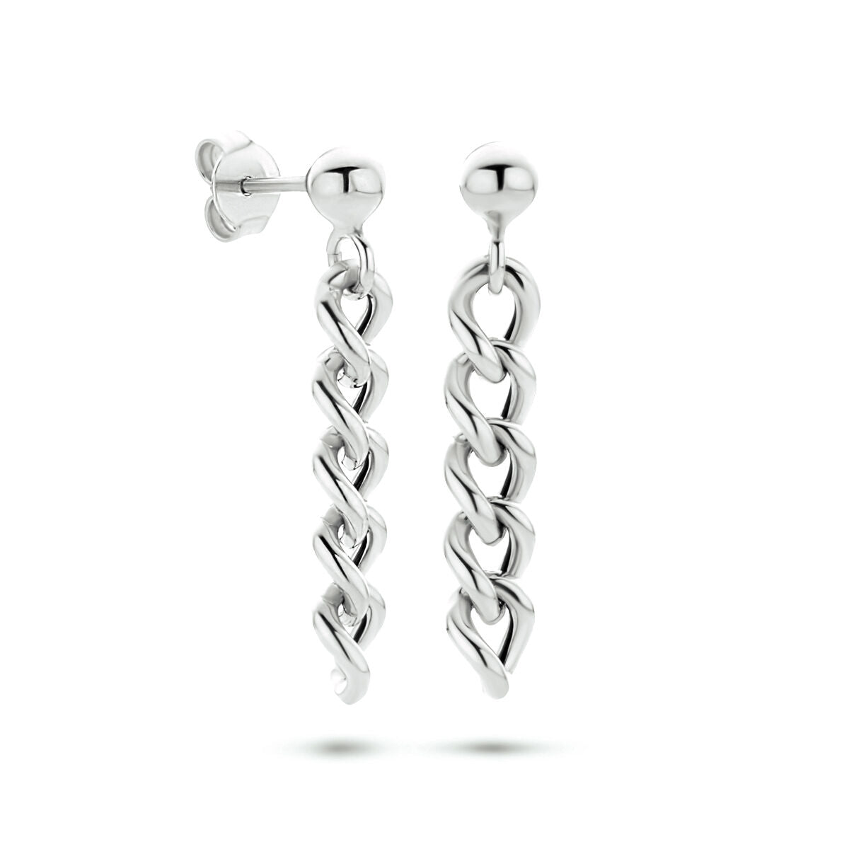 Zilver Gerhodineerd Oorhangers Schakel 1337238 - PansiteNederland.nl