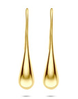 Zilveren vergulde geel oorhangers franse haak 38 mm 1 micron - 2104071