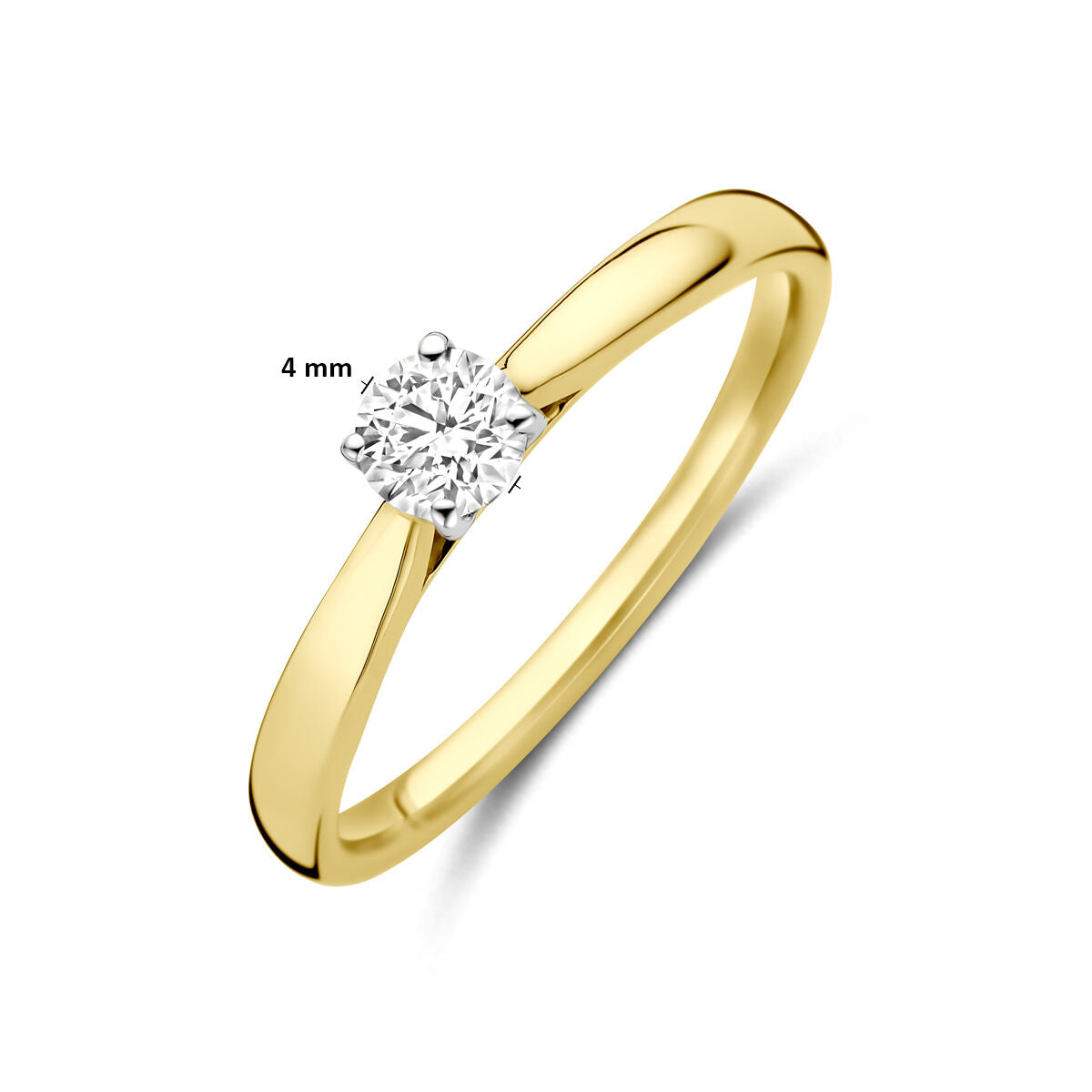Fantasy Collection Ring lab grown diamant 0.25ct h si 14K bicolor goud