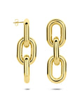Edelstalen oorhangers schakel ion plating 65 mm - 6506151