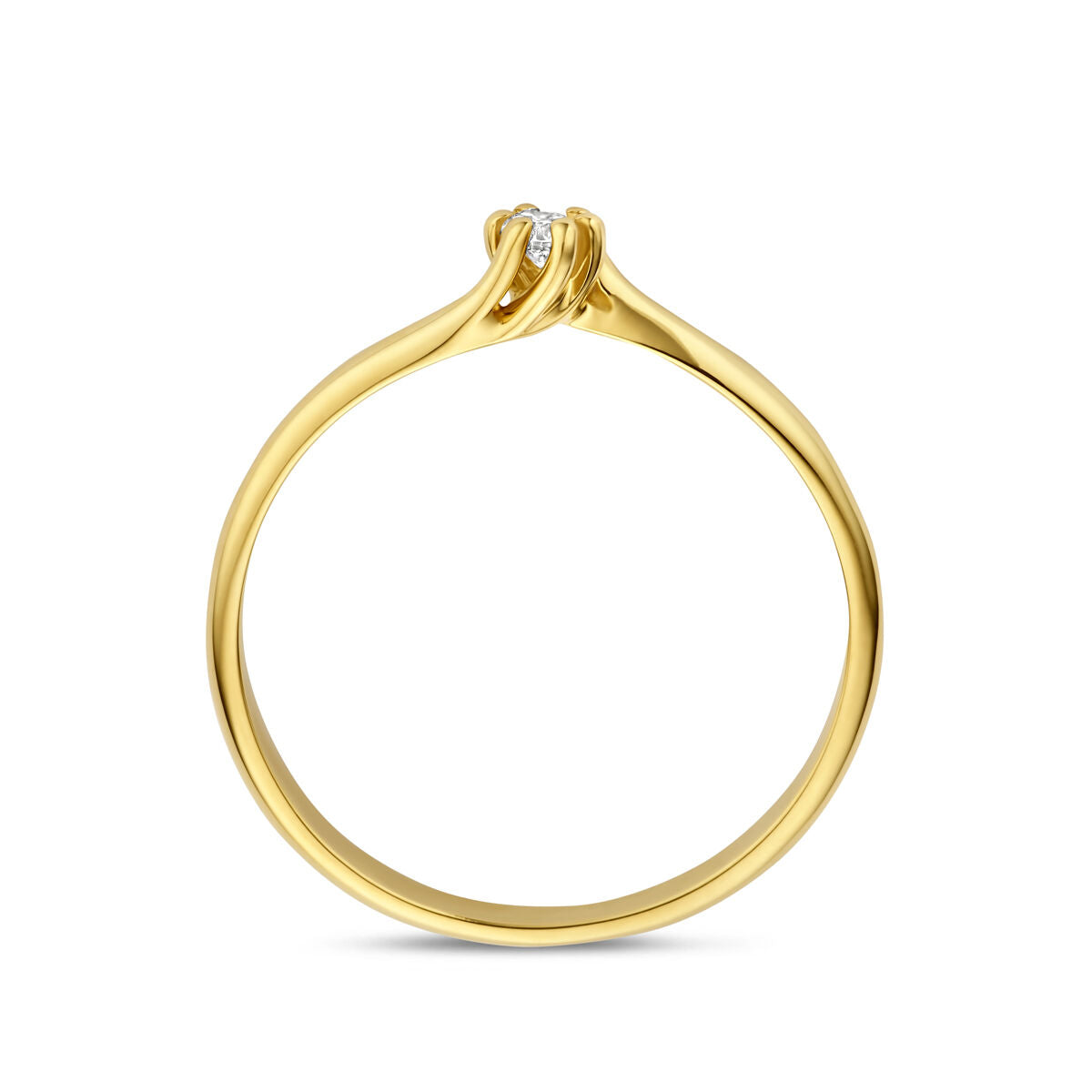 Fantasy Collection Ring lab grown diamant 0.05ct g vs 14K geelgoud
