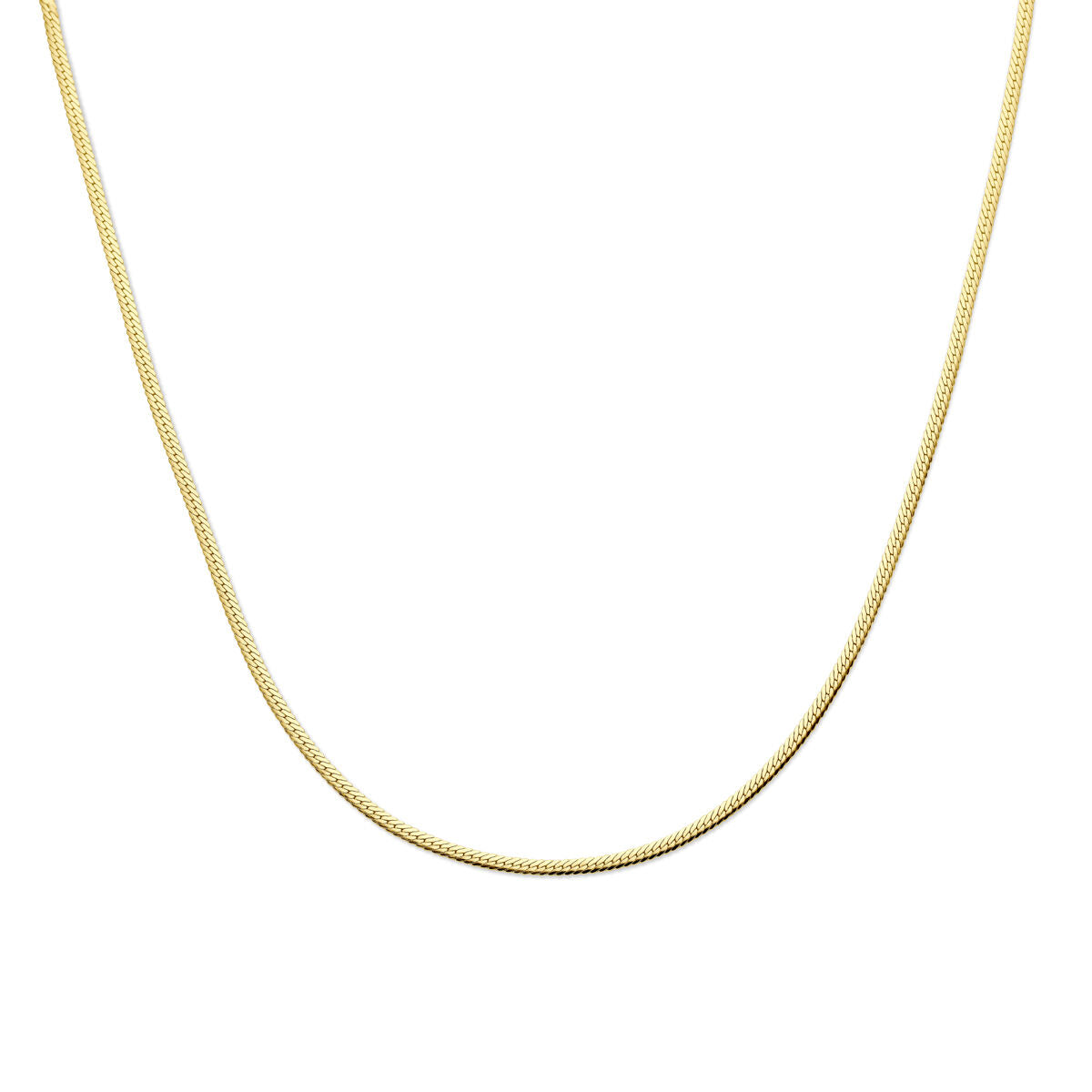 Fantasy Collection Collier gourmette 2,6 mm 40 + 4 cm 3 micron zilver verguld