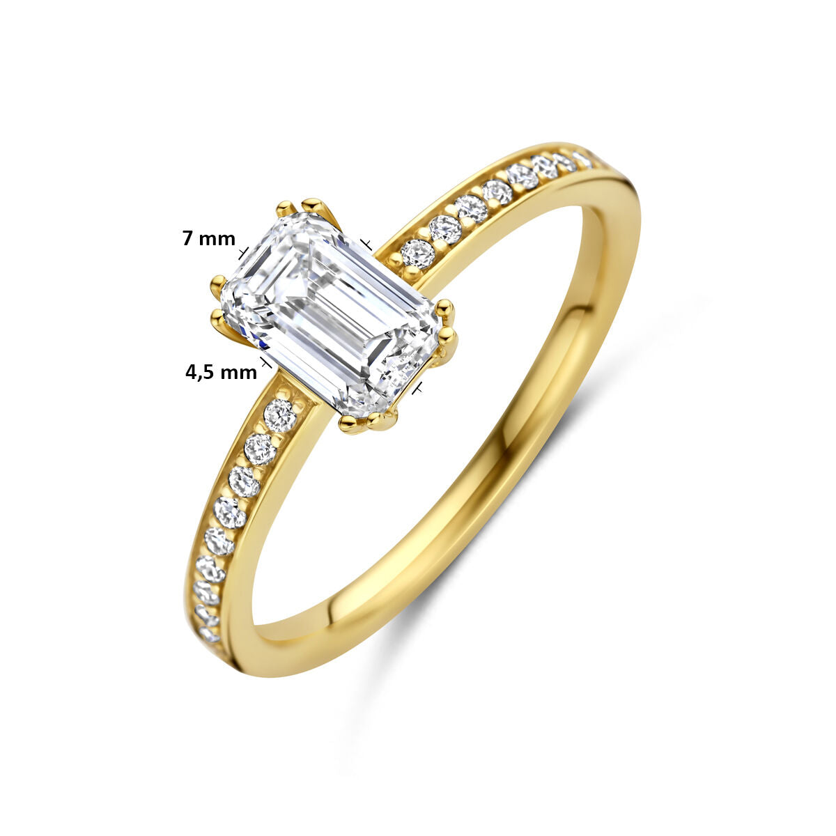 Fantasy Collection Ring lab grown diamant 1.02ct f vs 14K geelgoud