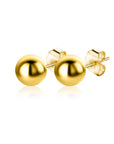 Zinzi Gold 14 krt gouden glanzende bol oorknoppen ZGO395