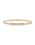 Sparkling Jewels Armband Gold - White Flame CZ tube SB-G-3MM-TB01