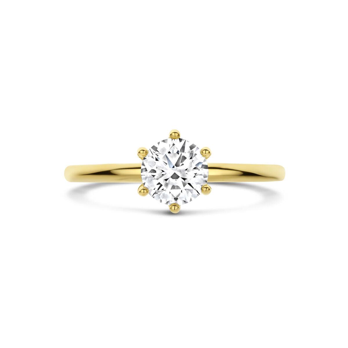 Fantasy Collection Ring lab grown diamant 0.75ct f vs 14K geelgoud