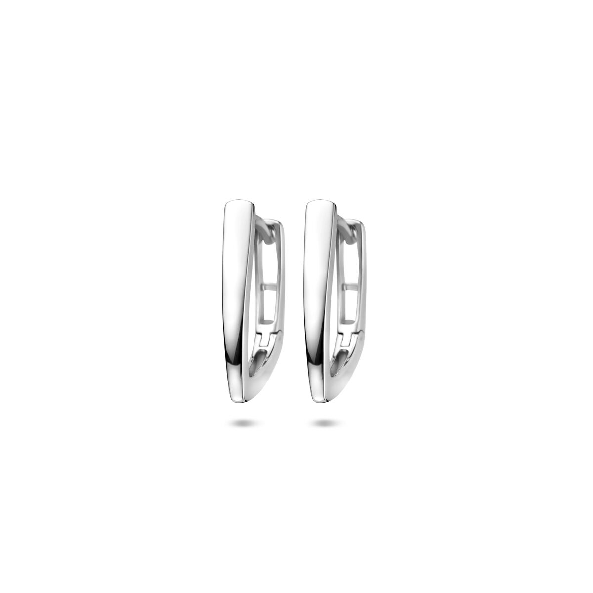 Zilveren gerhodineerde klapoorringen 16,5 mm - 1341214