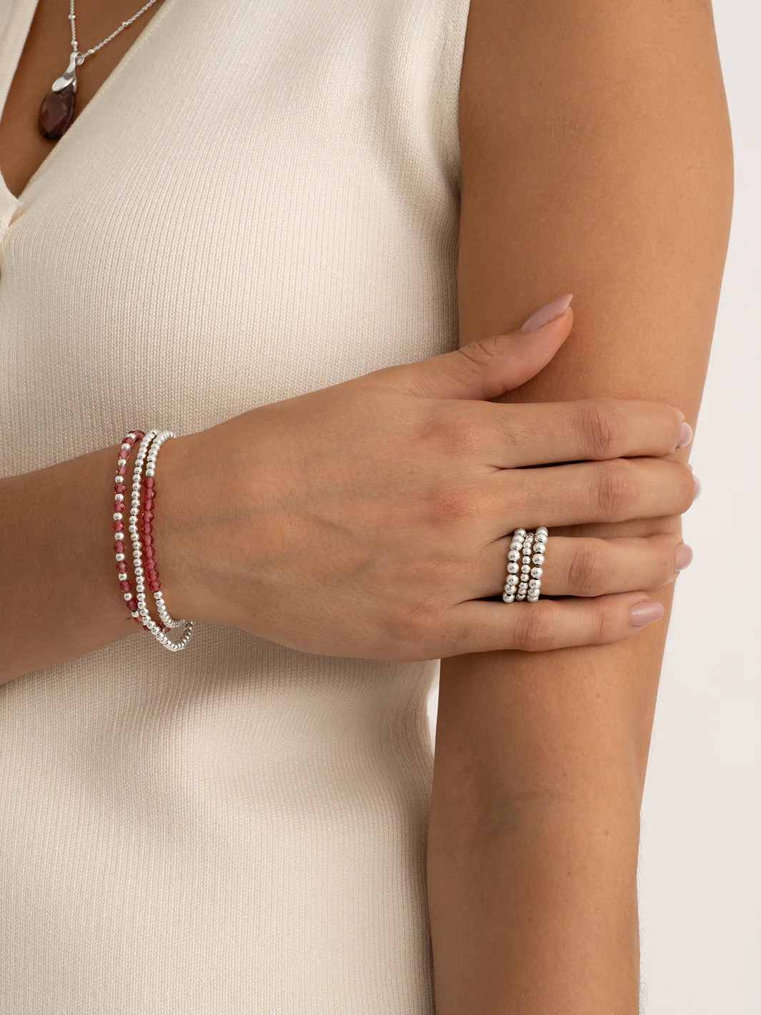 Sparkling Jewels Armband Silver Saturn Small - 3mm SB-S-3MM-ADD
