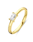 14K Geelgouden Ring Zirkonia 4034043