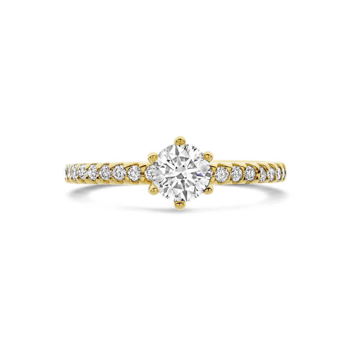 Fantasy Collection Ring lab grown diamant 0.71ct f vs 14K geelgoud