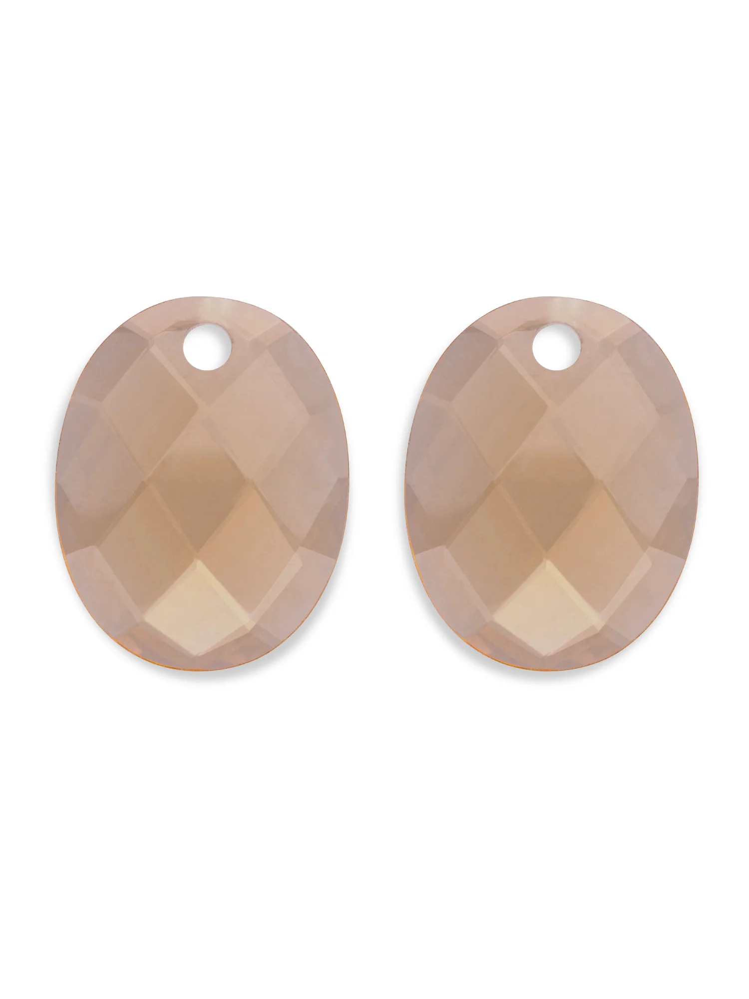 Sparkling Jewels Oorstenen | Large Oval - Light Gold Citrine Quartz EAGEM65-RO - PansiteNederland.nl
