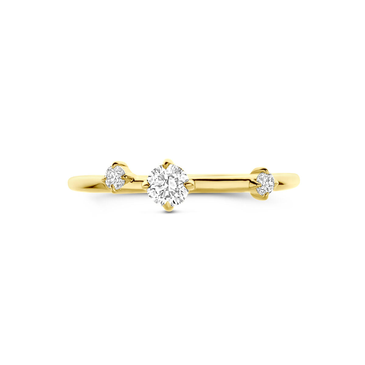 Fantasy Collection Ring lab grown diamant 0.25ct h si 14K geelgoud