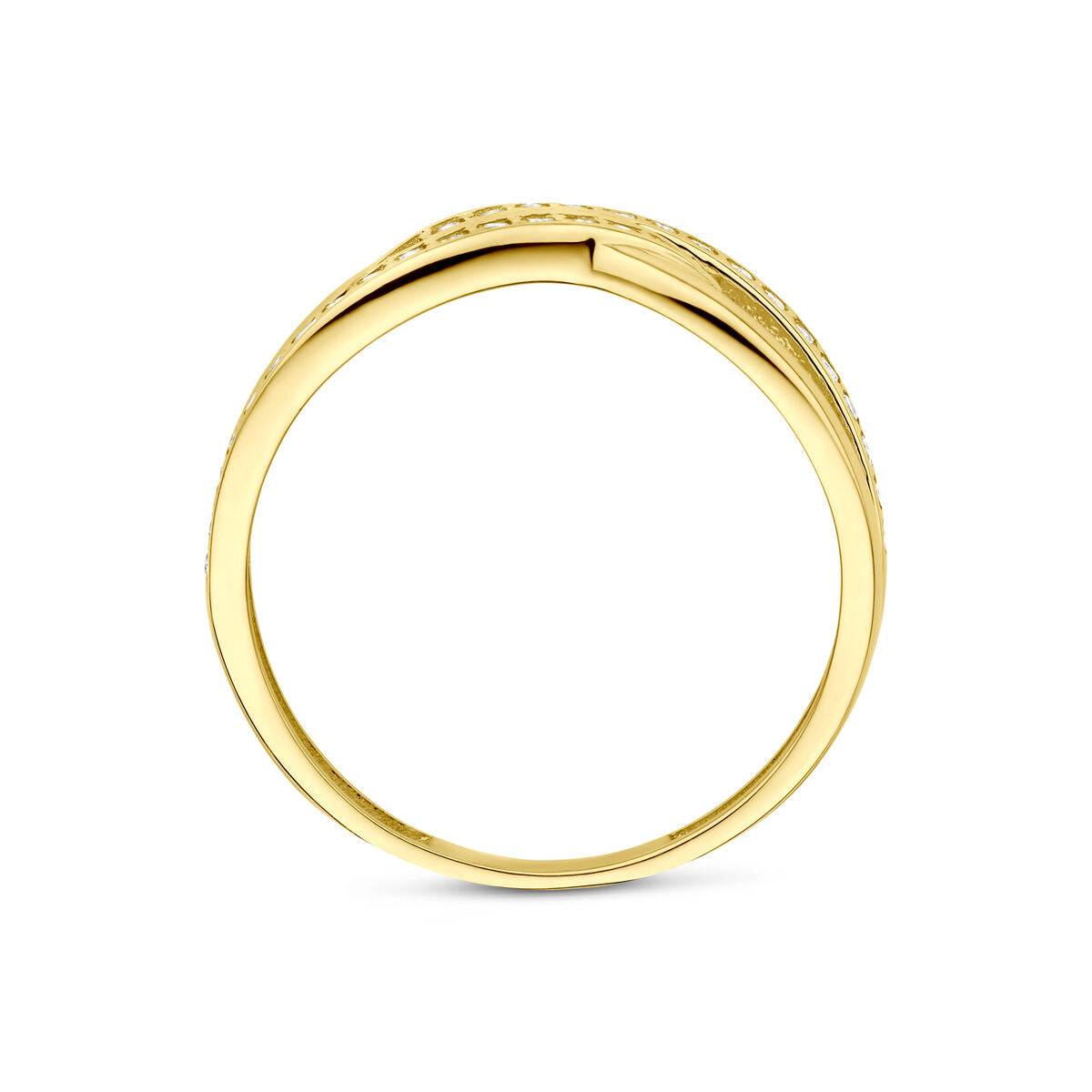 14K Geelgouden Ring Zirkonia 4033459 - PansiteNederland.nl
