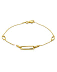 14K Geelgouden Armband met Druppel Hangers 4035279 – 19 cm