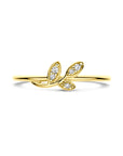 14K Geelgouden Ring Diamant 0.03Ct H Si 4034194