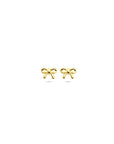 14K geelgouden oorknoppen strik 3,5 mm - 4034130