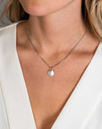 Zinzi zilveren hanger glad rond plaatje voor gravure ZIH2345-12 (zonder collier)