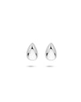 Zilveren gerhodineerde oorknoppen druppel 4,5 mm - 1340795