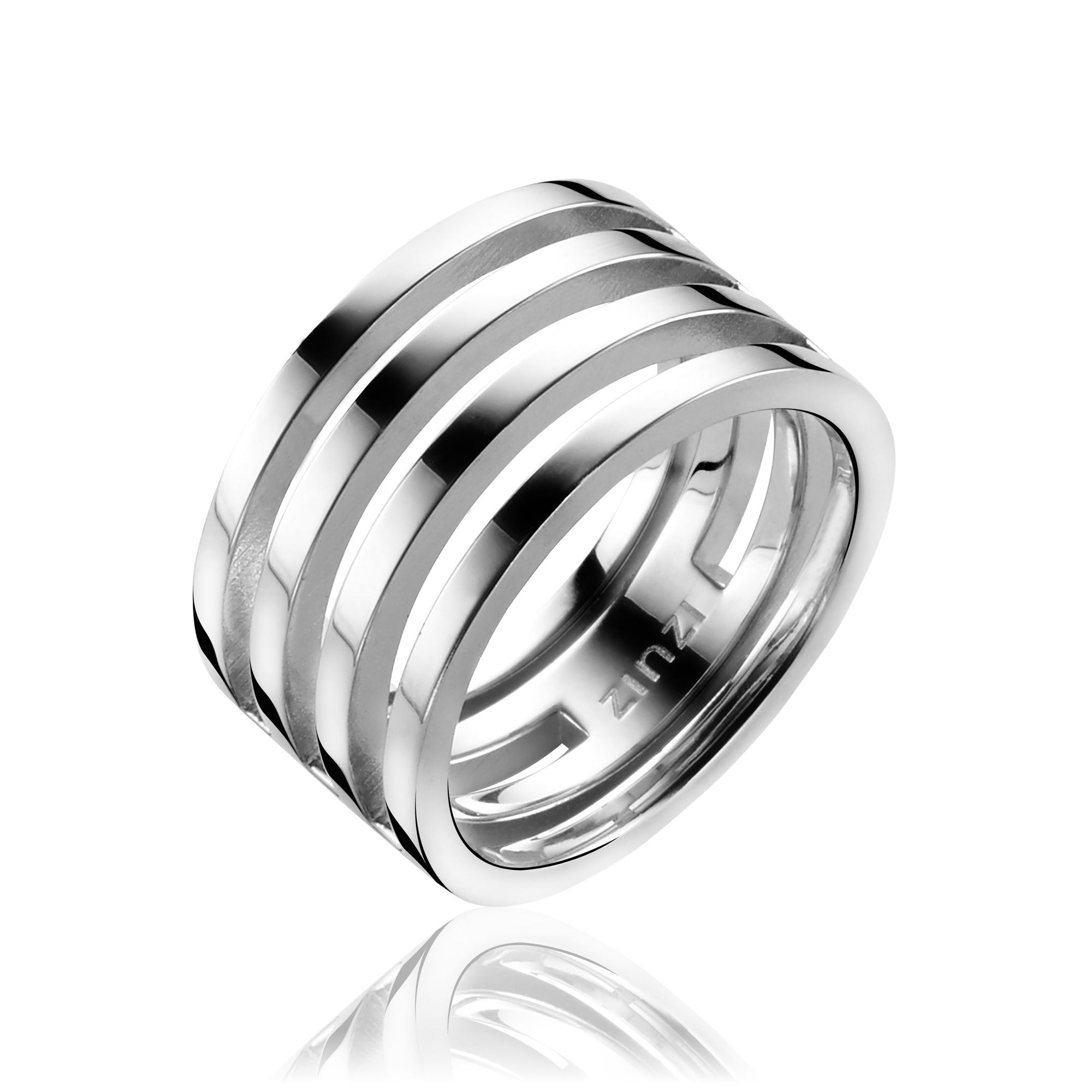 Mart Visser by ZINZI zilveren ring glad MVR1 - PansiteNederland.nl