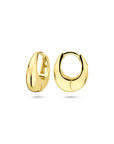 Zilveren vergulde geel klapoorringen 13,5 mm 1 micron - 2104007