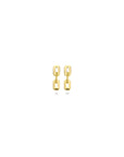 14K geelgouden oorknoppen schakel 7 mm - 4034246