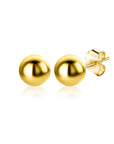 Zinzi Gold 14 krt gouden glanzende bol oorknoppen ZGO395