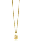 Zinzi gold plated zilveren Stier sterrenbeeldhanger bezet met witte zirkonia ZIHY-STI (zonder collier) - PansiteNederland.nl