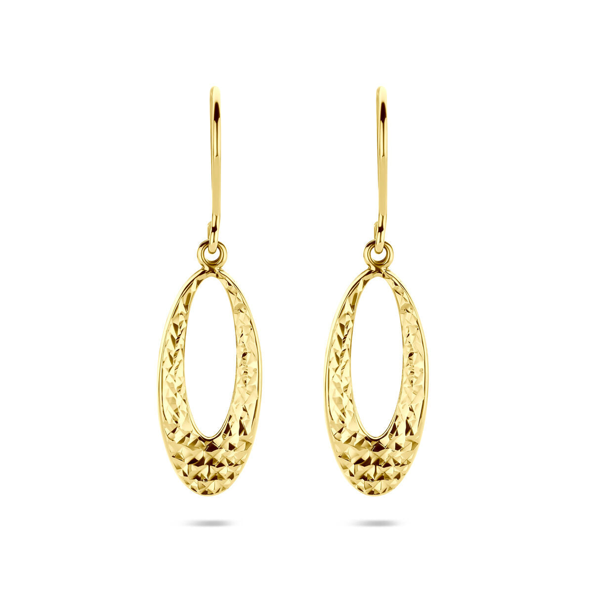14K geelgouden oorhangers franse haak 40 mm - 4034297