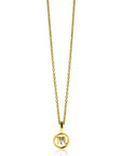 Zinzi gold plated zilveren Schorpioen sterrenbeeldhanger bezet met witte zirkonia ZIHY-SCH (zonder collier) - PansiteNederland.nl
