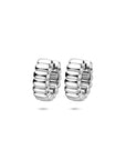 Zilveren gerhodineerde klapoorringen 14 mm - 1340996