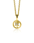 Zinzi gold plated zilveren Boogschutter sterrenbeeldhanger bezet met witte zirkonia ZIHY-BOO (zonder collier) - PansiteNederland.nl