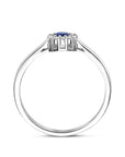 Zilveren Gerhodineerde Ring Saffier Zirkonia 1341430 - PansiteNederland.nl