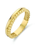 9K Gouden Geel Kleurig Ring Bolletjes 8000223 - PansiteNederland.nl