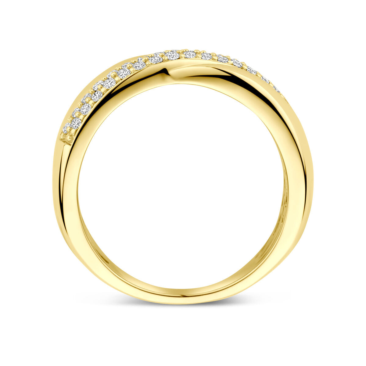 Fantasy Collection Ring lab grown diamant 0.29ct h si 14K geelgoud