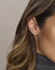 14K geelgouden oorknoppen parel 6,5 mm - 4034086