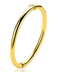 ZINZI gold plated bangle armband glad 5mm met scharnier ZIA2754G