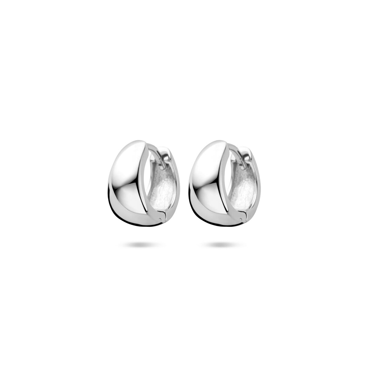 Zilveren gerhodineerde klapoorringen 11 mm - 1340878