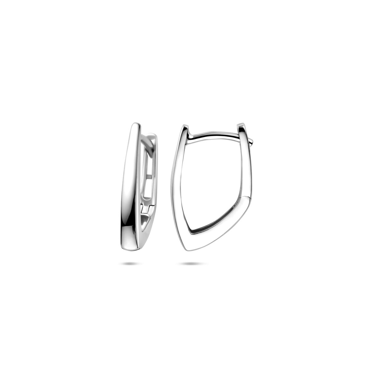 Zilveren gerhodineerde klapoorringen 17 mm - 1341213