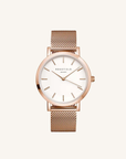 Rosefield horloge MWR-M42 THE MERCER White Rosegold - PansiteNederland.nl