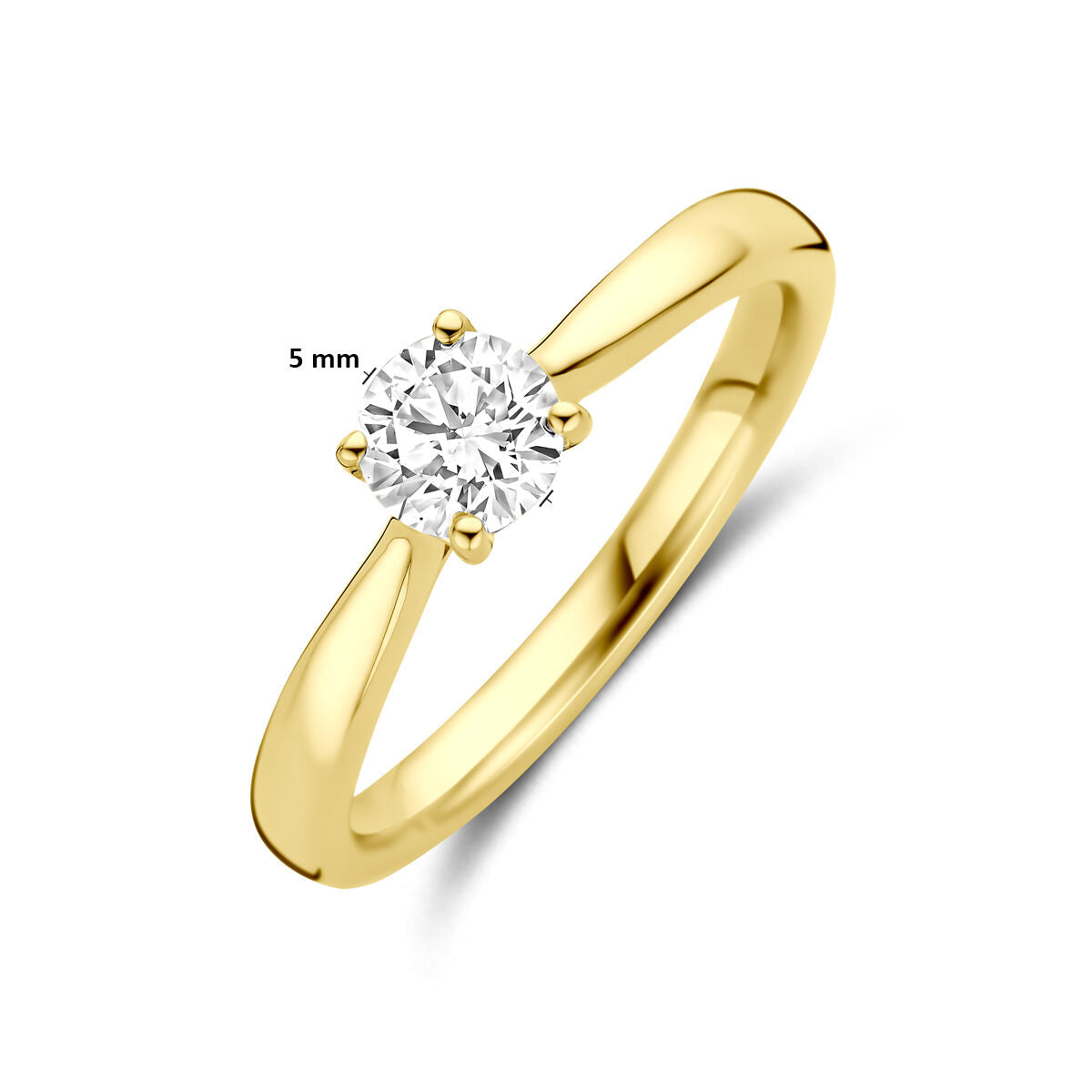 Fantasy Collection Ring lab grown diamant 0.50ct h si 14K geelgoud