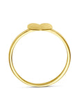 14K Geelgouden Ring Hartje Poli/Mat 4034330