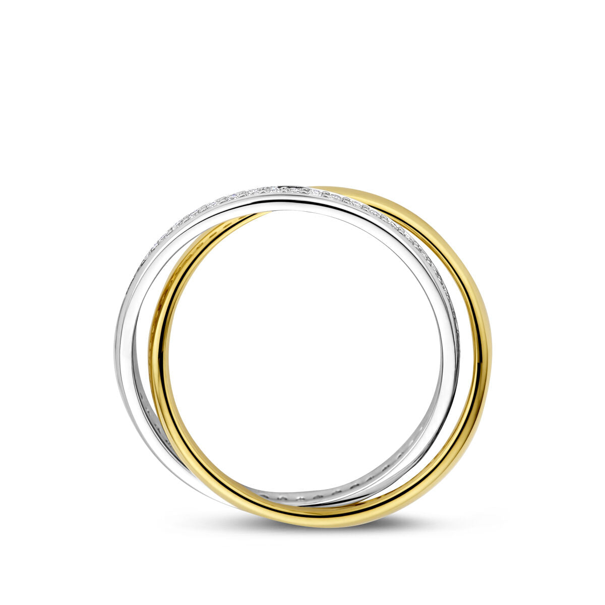 Fantasy Collection Ring diamant 0.27ct h si 14K bicolor goud