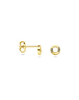 14K geelgouden oorknoppen gediamanteerd 4,5 mm - 4034244
