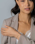 Zinzi Goud Verguld Zilveren Pijlvormige Schakelarmband | 1,5mm 17,5-20cm ZIA2414G